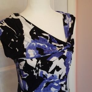 Kenneth Cole NY blue priny shirt